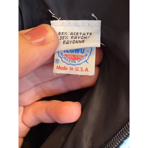 Vintage Ann Klein II Velour Velvet Little Black Bodycon Dress Size 4 - Picture 6 of 11